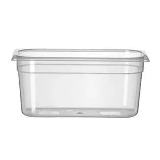 HENDI GN-container – polypropyleen – geur- en smaakvrij – 5,7L – transparant – 325x176x150 mm
