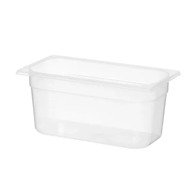 HENDI GN-container – polypropyleen – geur- en smaakvrij – 5,7L – transparant – 325x176x150 mm