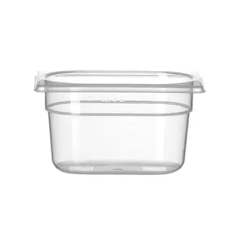 HENDI GN-container – polypropyleen – geur- en smaakvrij – temperatuurbestendig – 1 liter – transparant