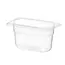HENDI GN-container – polypropyleen – geur- en smaakvrij – temperatuurbestendig – 1 liter – transparant
