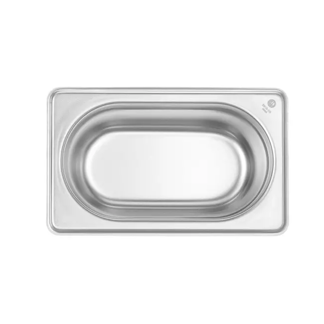 HENDI GN-container 1/9 – Budget Line – 0,6L – 176x108x65 mm – lichtgewicht roestvrij staal