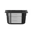 Hendi Gastronorm container - polycarbonaat - 1 liter - zwart - 176x108x100 mm