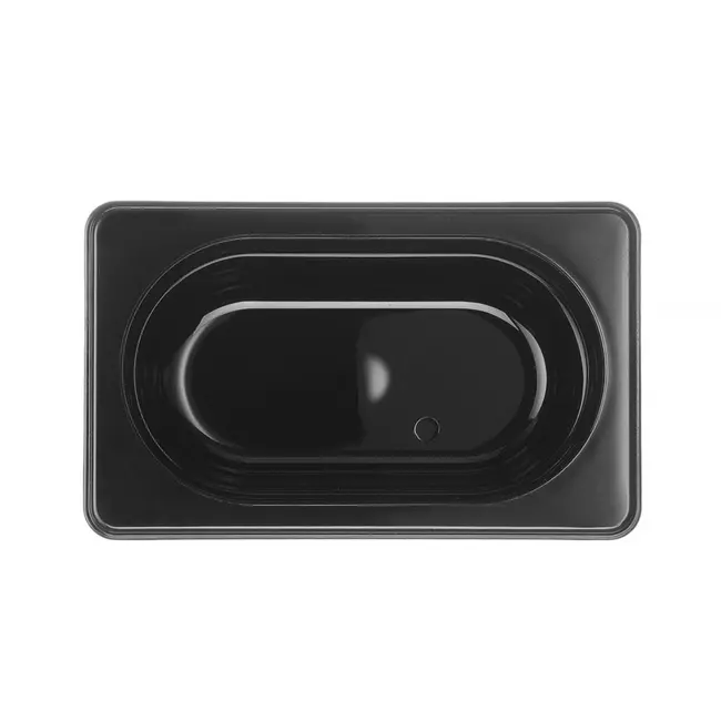 HENDI Gastronorm container – polycarbonaat – 1 liter – zwart – 176x108x100 mm