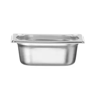 Hendi Gastronorm container - versterkte hoeken - 0,6L - 65mm - roestvrij staal