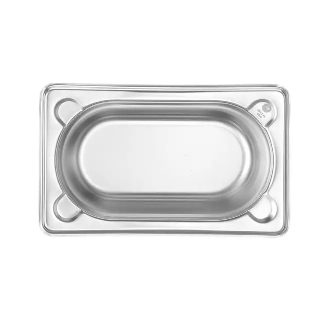 HENDI Gastronorm container – versterkte hoeken – 0,6L – 65mm – roestvrij staal