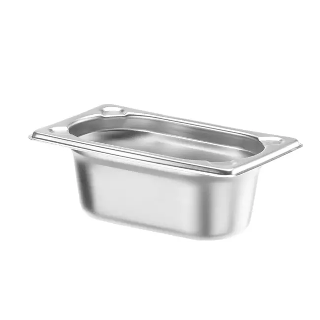 HENDI Gastronorm container – versterkte hoeken – 0,6L – 65mm – roestvrij staal