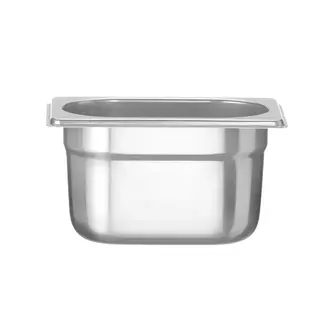 HENDI Gastronormbak – roestvast staal – 1 liter – 100 mm hoog – stapelbaar