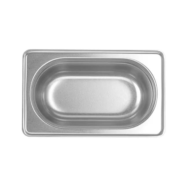 HENDI Gastronormbak – roestvast staal – 1 liter – 100 mm hoog – stapelbaar