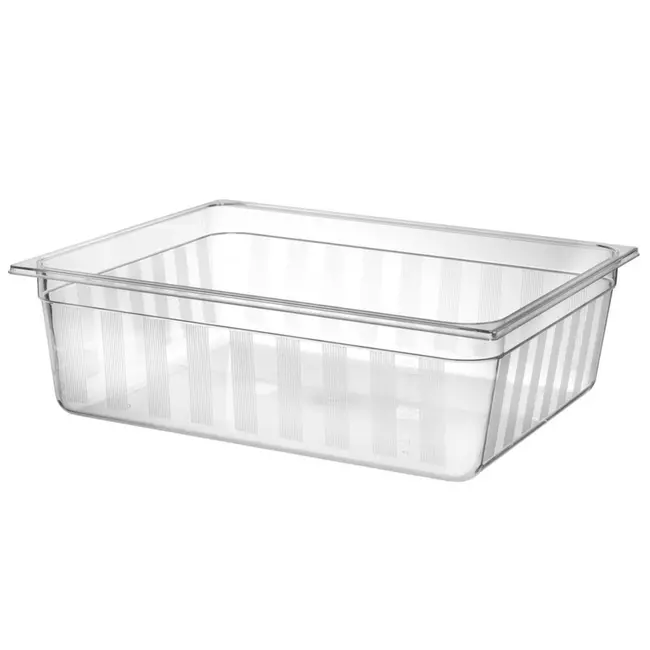 HENDI Gastronorm container – 58L – transparant polycarbonaat – 650x530x200 mm