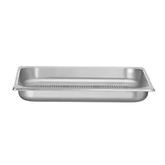 HENDI GN-container 2/3 geperforeerd 42 mm hoog van 18/8 RVS voor oven