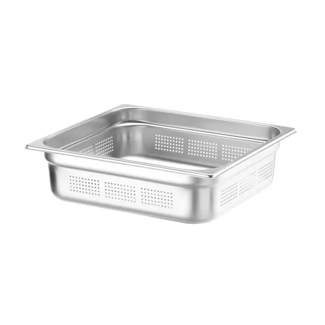 HENDI Gastronormbak – geperforeerd – roestvast staal – 9L – 100mm hoog