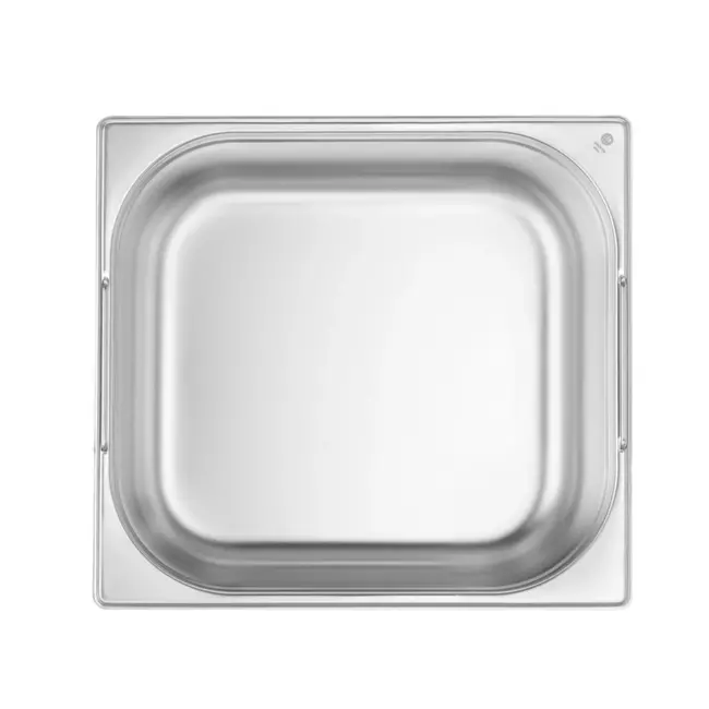 HENDI GN-container 2/3 – Budget Line – 13L – roestvrij staal – 354x325x150 mm – stapelbaar – met handgrepen