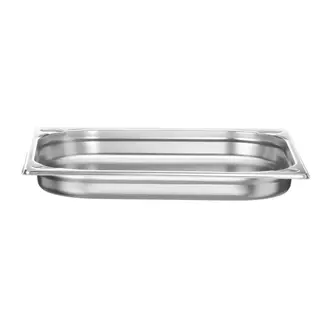 HENDI Gastronorm container 2/3 – 3L – versterkte hoeken – roestvrij staal – 40 mm hoog