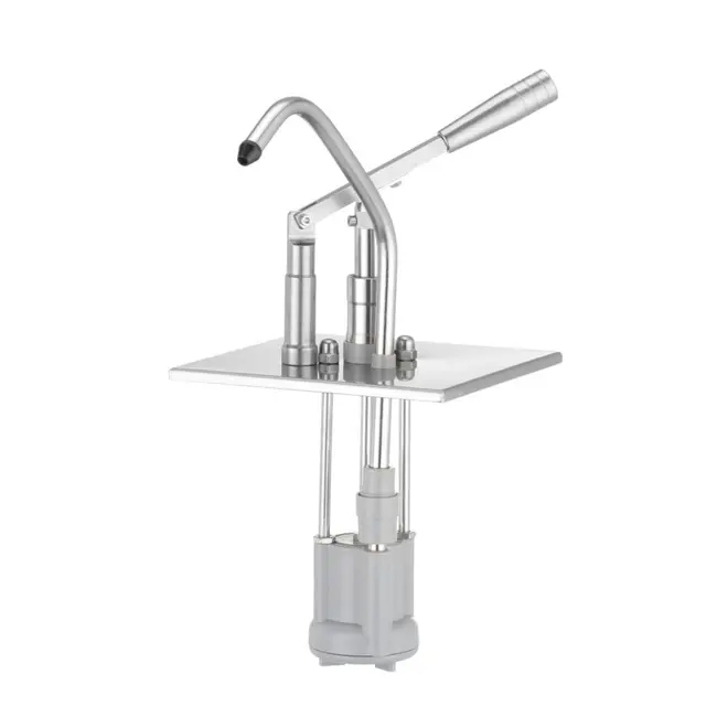 HENDI Deksel met pomp voor GN-containers – 180x165 mm – roestvast staal – polypropyleen – 35 ml dosering