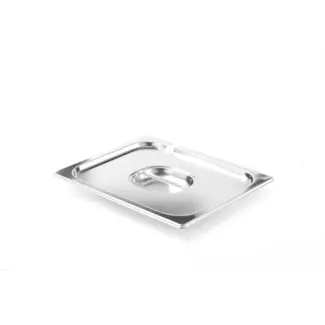 HENDI Deksel voor GN-containers – met lepeluitsparing – roestvast staal – 354x325 mm