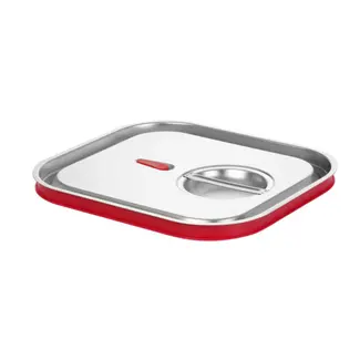 HENDI GN 2/3 deksel met siliconenrand 354 x 325 mm van RVS voor oven