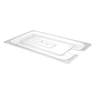 HENDI Deksel voor GN containers – uitsparing sous vide stick – transparant – 530x325 mm