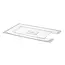 HENDI Deksel voor GN containers – uitsparing sous vide stick – transparant – 530x325 mm