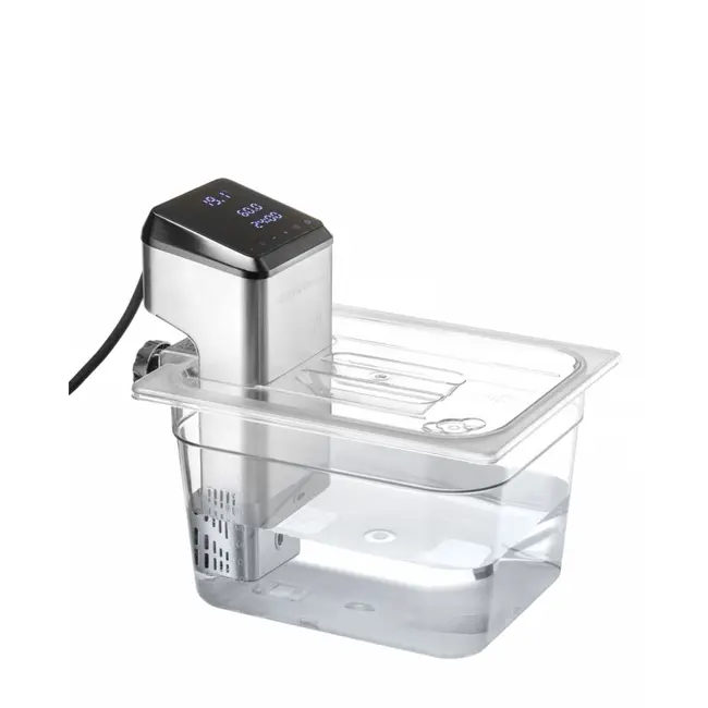 HENDI Deksel voor GN containers – uitsparing sous vide stick – transparant – 530x325 mm