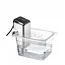 HENDI Deksel voor GN containers – uitsparing sous vide stick – transparant – 530x325 mm