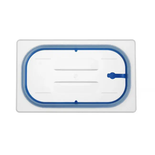 HENDI Deksel voor GN containers – luchtdichte afsluiting – lekvrij – transparant – 265x162 mm