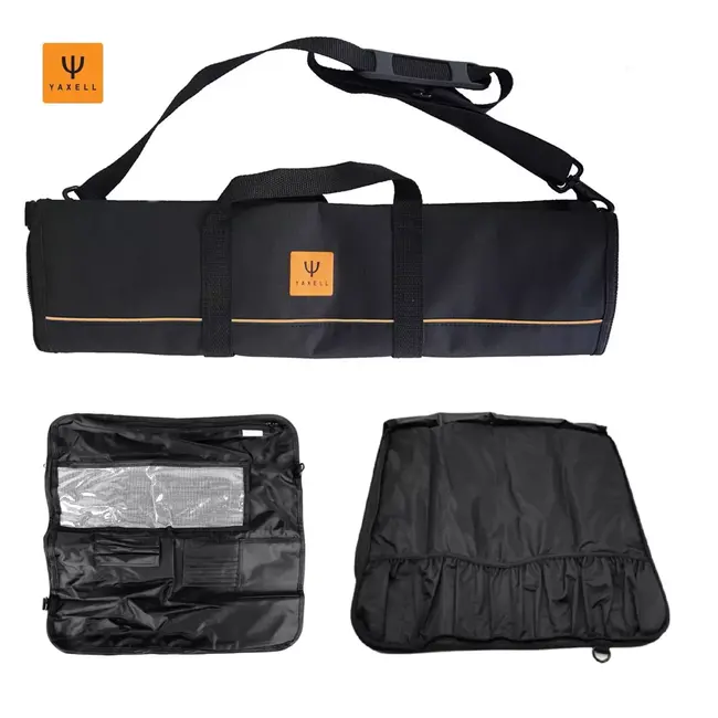 Yaxell Roltas – Ruimte voor 8 Messen – Sterk Nylon – Inclusief Schouderriem – Bescherming & Opbergruimte
