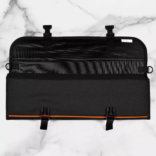 Yaxell Roltas – Ruimte voor 10 Messen – Stevige Polyester Tas met Vak voor Slijpstaaf – Inclusief Schouderriem – Bescherming & Opbergruimte