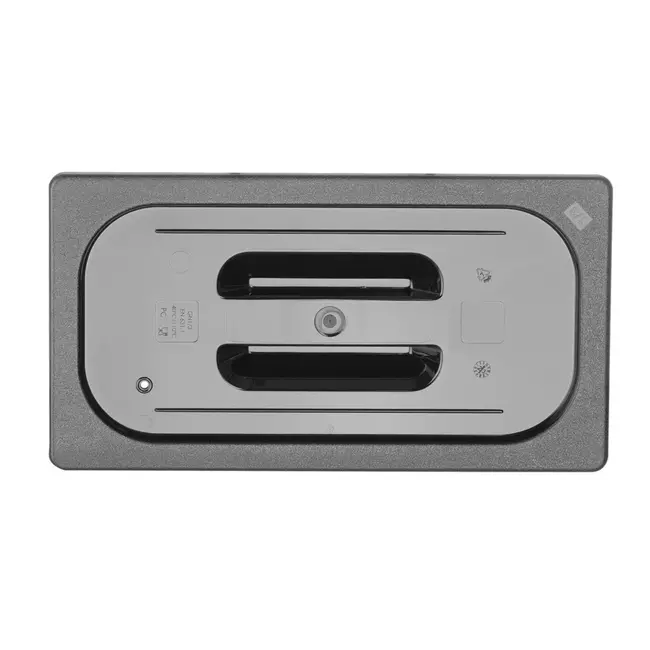 HENDI Deksel voor GN containers – polycarbonaat – zwart – 325x176 mm – temperatuurbestendig