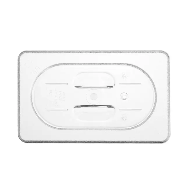 HENDI Deksel voor GN containers – transparant polycarbonaat – 176x108 mm – temperatuurbestendig