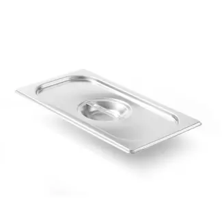 HENDI Deksel voor GN-bakken – geprofileerde hoeken – roestvast staal – GN 1/3 – 325x176 mm