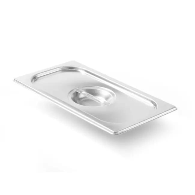 HENDI Deksel voor GN-bakken – geprofileerde hoeken – roestvast staal – GN 1/3 – 325x176 mm