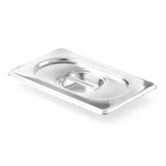 HENDI Deksel voor GN containers – roestvast staal – GN 1/9 – 176x108 mm – grote handgreep