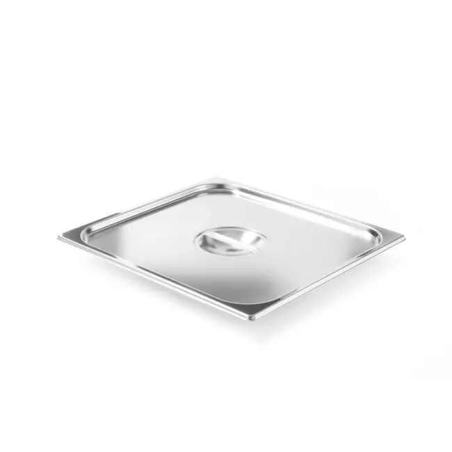 HENDI Deksel voor GN containers – roestvast staal – GN 2/3 – 354x325 mm – grote handgreep