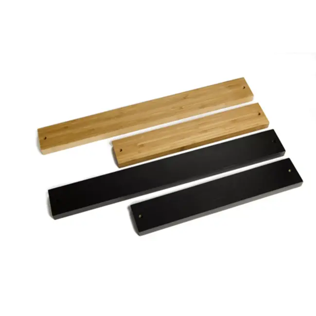 Yaxell Messenstrip van Bamboe 34,5 cm – Magnetisch en Duurzaam – Voor 5 Messen – Inclusief Bevestigingsmateriaal – Veilig en Stijlvol