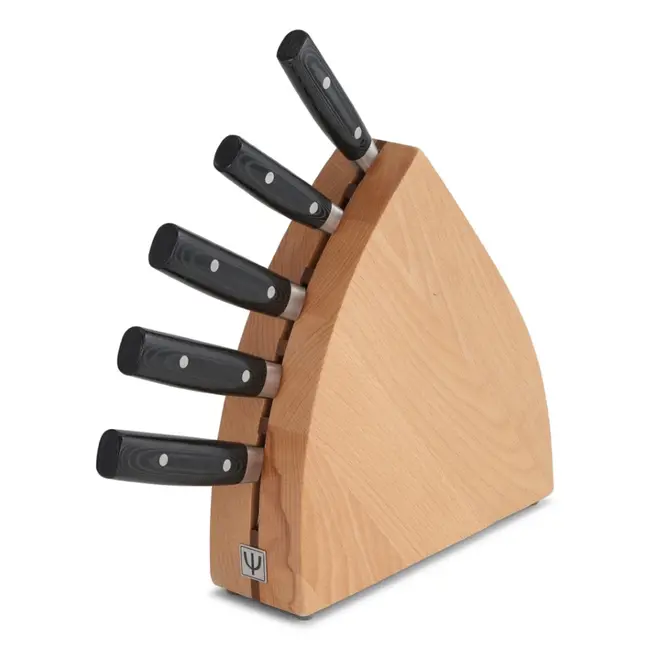 Yaxell Messenblok voor 5 Messen – Beukenhout – Veilig en Stijlvol