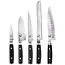 Yaxell  Ran Messenset – 5-delig – 69 Lagen Damaststaal – VG10 Staal – 61 HRC – Canvas-Micarta Heft