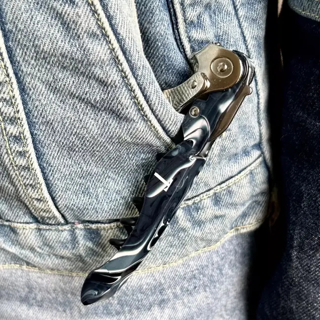 TRINK Sommeliermes – Robuust & Stijlvol – Volledig Metalen Handvat – Italiaans Design