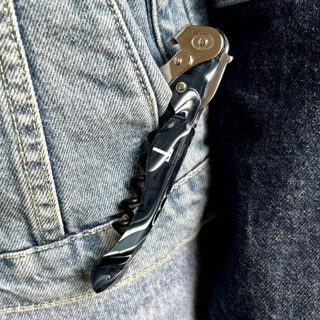 TRINK Sommeliermes – Robuust & Stijlvol – Volledig Metalen Handvat – Italiaans Design