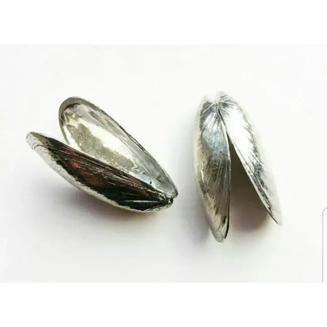 Anovi Zeeuws mosselbestek set – luxe veermechanisme – 2 stuks – met geëmailleerde mosselpan 2,5 liter