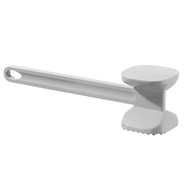 HENDI Dubbelzijdige vleeshamer XL – aluminium – 300x80 mm – lichtgrijs