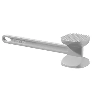 HENDI Dubbelzijdige vleeshamer XL – aluminium – 300x80 mm – lichtgrijs