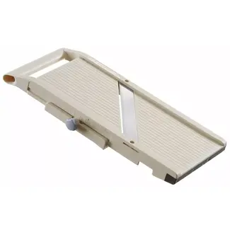 HENDI Japanse mandoline – verstelbare snijdikte – brede snijoppervlak – met vingerbeschermer – 380x180x45 mm