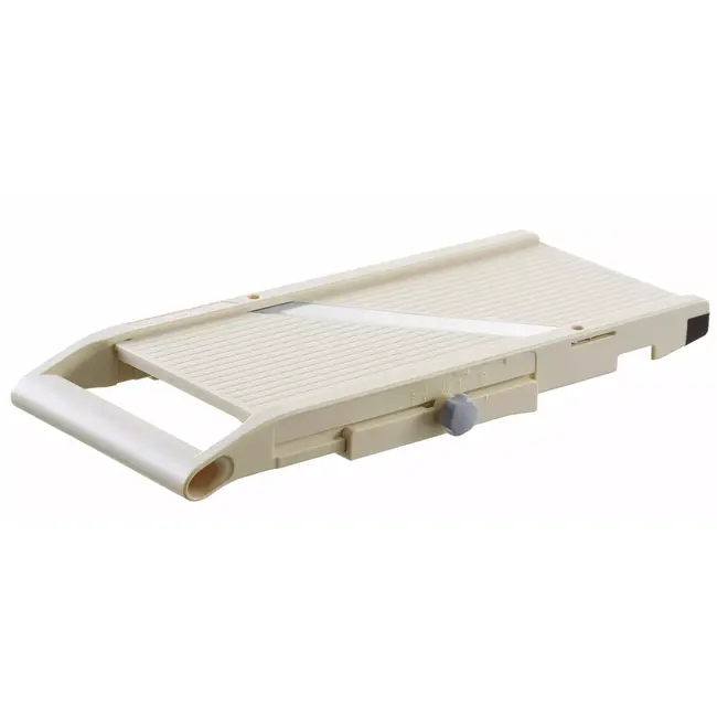 HENDI Japanse mandoline – verstelbare snijdikte – brede snijoppervlak – met vingerbeschermer – 380x180x45 mm