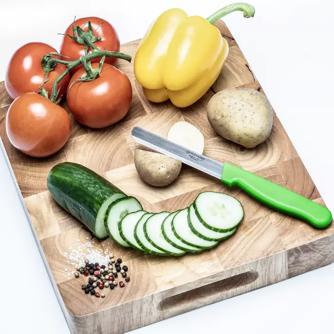 Solingen Tafelmes – Allround Kartelmes – Brede Smeerkant – RVS – 21,5 cm – Set van 5