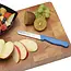 Solingen Allround tafelmes – microkartel – brede smeerkant – RVS – 21,5 cm – blauw – set van 6