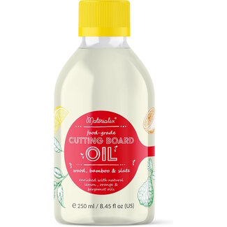 Materialix Antibacteriële Snijplank Olie – Voedselveilige Minerale Olie voor Houten en Bamboe Snijplanken met Citrusgeur – 250ml
