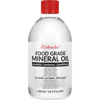 Materialix Minerale Olie voor Hout en Bamboe Snijplanken – Voedselveilig – 500ml