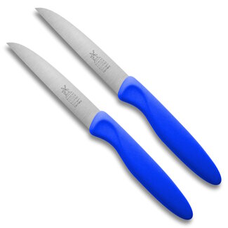 Robert Herder Molenmes – Schilmesje – Klassiker 1972 – RVS – Recht – Lemmet 85 mm – Kunststof Heft – Blauw – 2 stuks Robert Herder Molenmes – Schilmesje – Klassiker 1972 – RVS – Recht – Lemmet 85 mm – Kunststof Heft – Blauw – 2 stuks