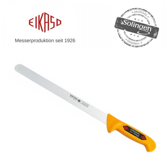 Eikaso Solingen Gyros-/Dönermes – Semi-flexibel Lemmet – Ergonomisch Geel Handvat – 36 cm