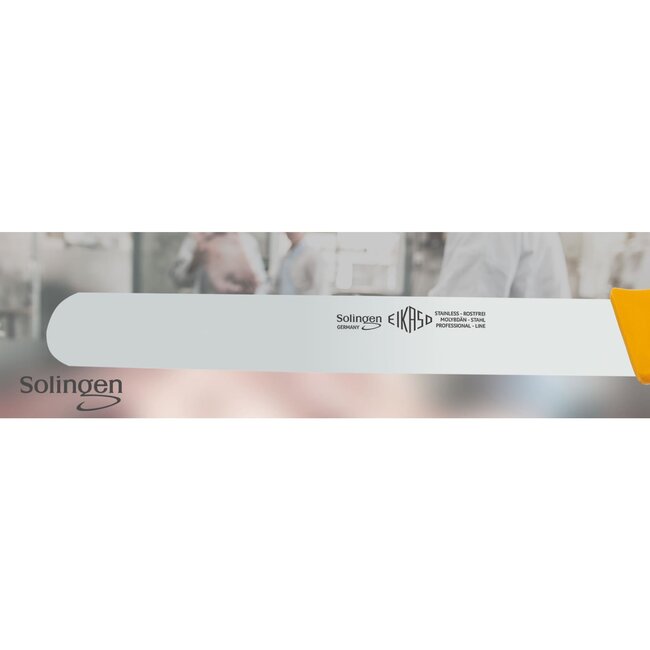Eikaso Solingen Gyros-/Dönermes – Semi-flexibel Lemmet – Ergonomisch Geel Handvat – 36 cm